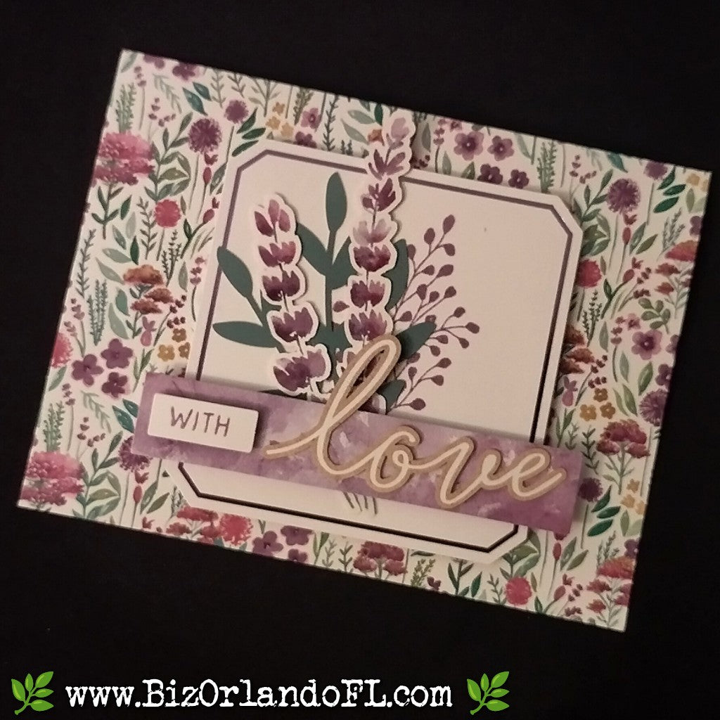 LOVE: With Love Handmade Greeting Card by Kathryn McHenry