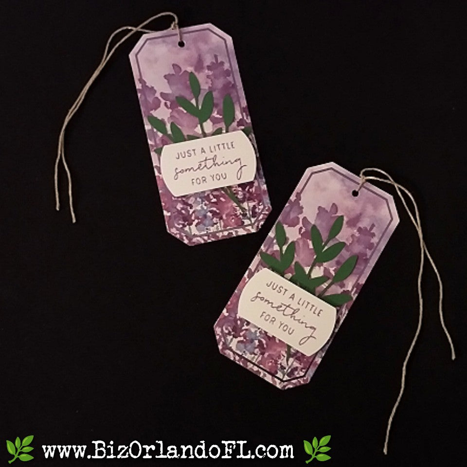 GIFT TAGS: Just A Little Something For You Handstamped & Embellished Gift Tag Sets of 2 by Kathryn McHenry