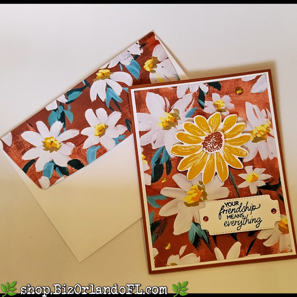 ALL OCCASION: Your Friendship Means Everything Handcrafted Greeting Card by Kathryn McHenry