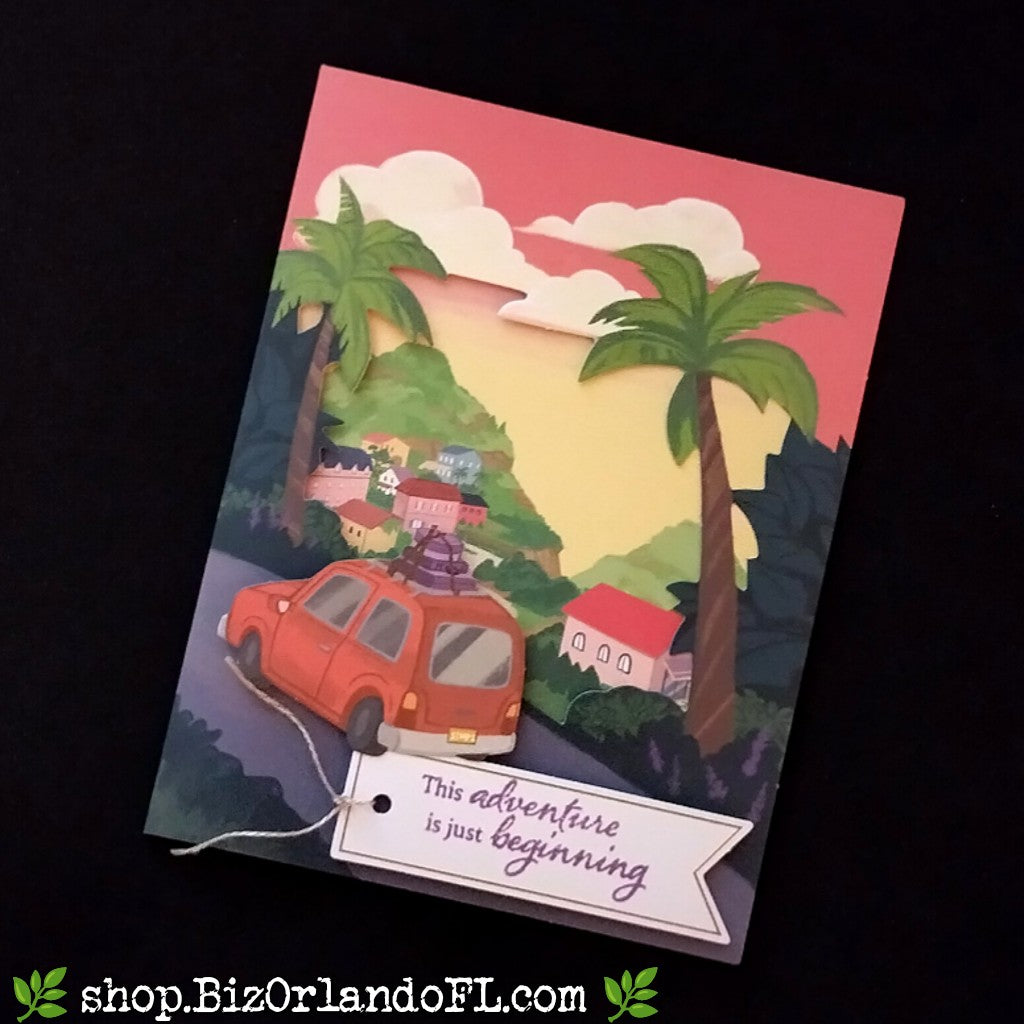 ENCOURAGEMENT: The Adventure Is Just Beginning Handcrafted Greeting Card by Kathryn McHenry