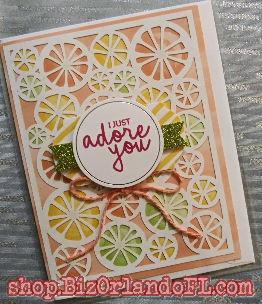 LOVE / ROMANCE: I Just Adore You Handmade Greeting Card by Kathryn McHenry