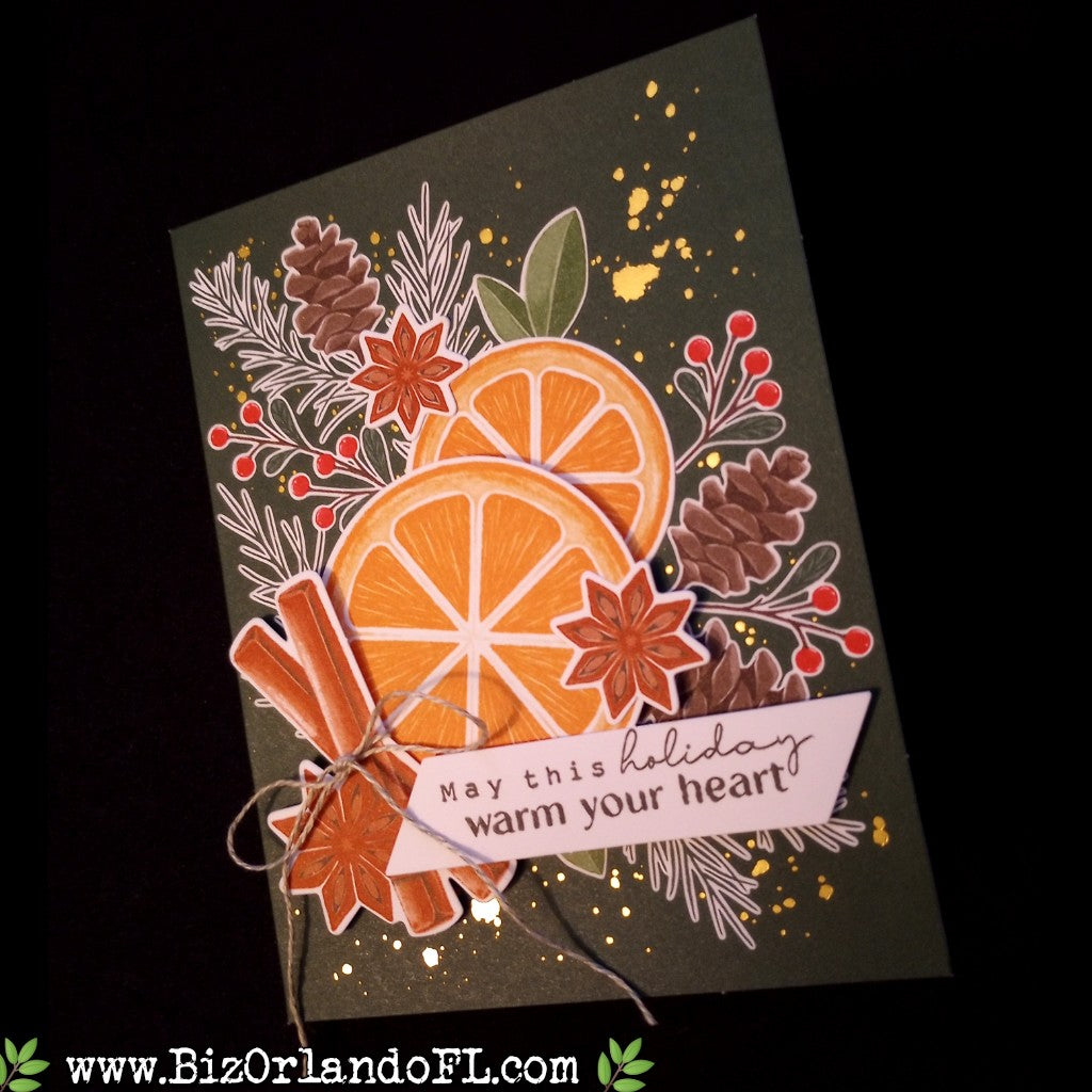 HOLIDAY: May This Holiday Warm Your Heart Handmade Greeting Card by Kathryn McHenry