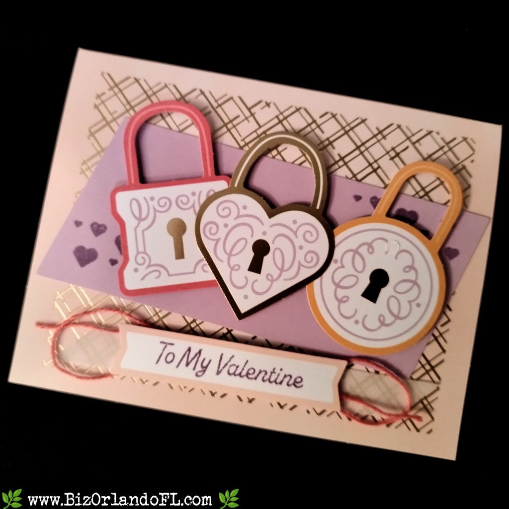 LOVE / ROMANCE: To My Valentine Handmade Greeting Card by Kathryn McHenry