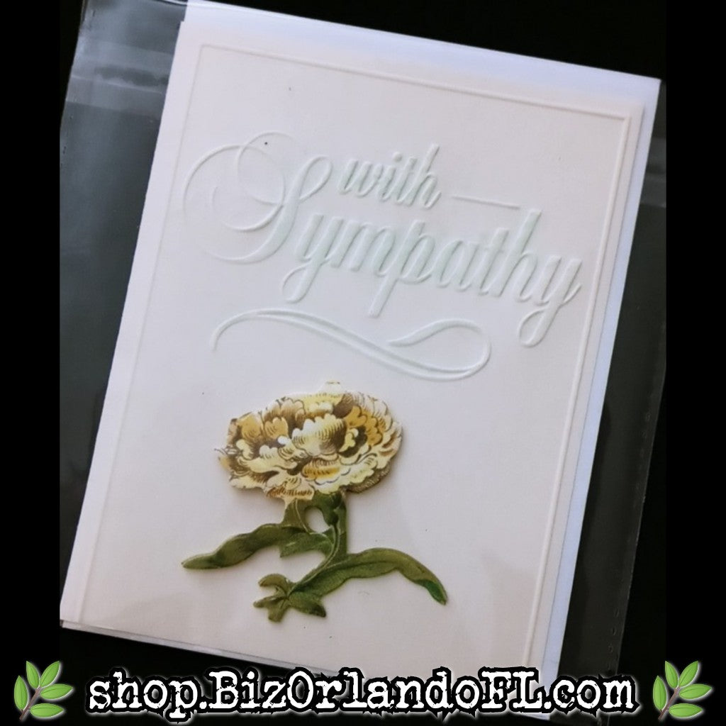 SYMPATHY: Handmade Greeting Card by Local Artist