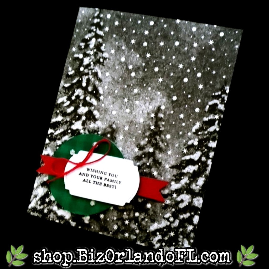 HOLIDAY: Wishing You And Your Family All The Best! Handmade Greeting Card by Kathryn McHenry