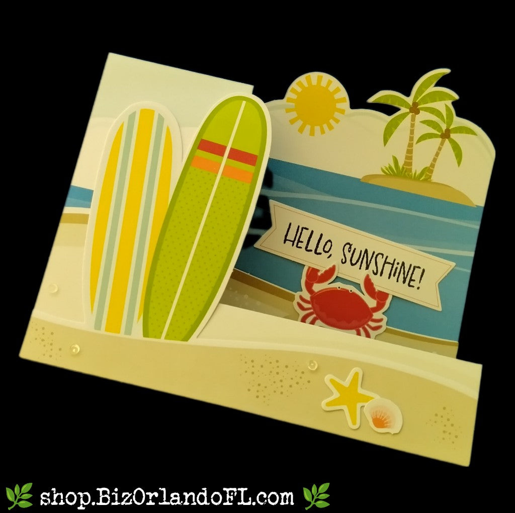 ENCOURAGEMENT: Hello, Sunshine Handcrafted Greeting Card by Kathryn McHenry