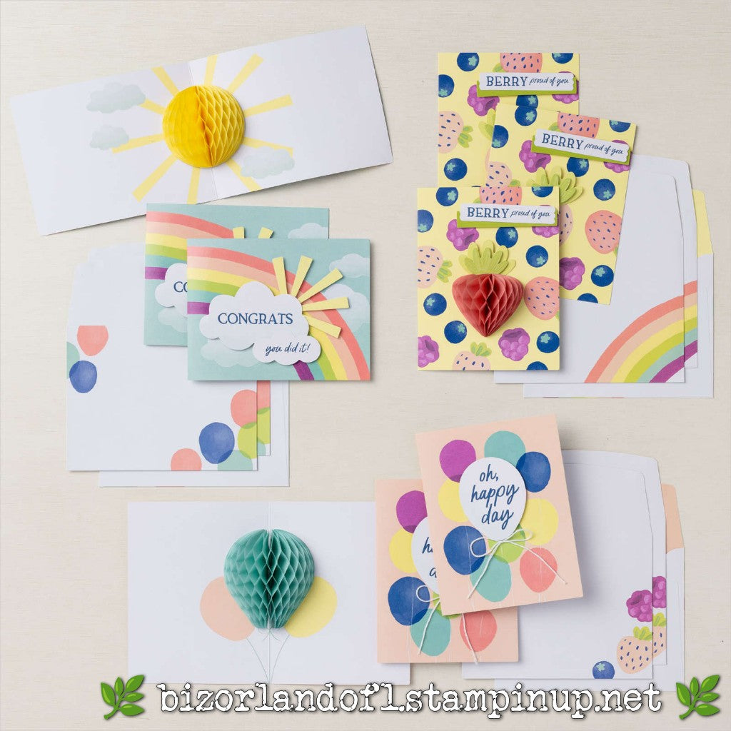 ARTS AND CRAFTS SUPPLIES: Hooray For Honeycomb Greeting Card Kit