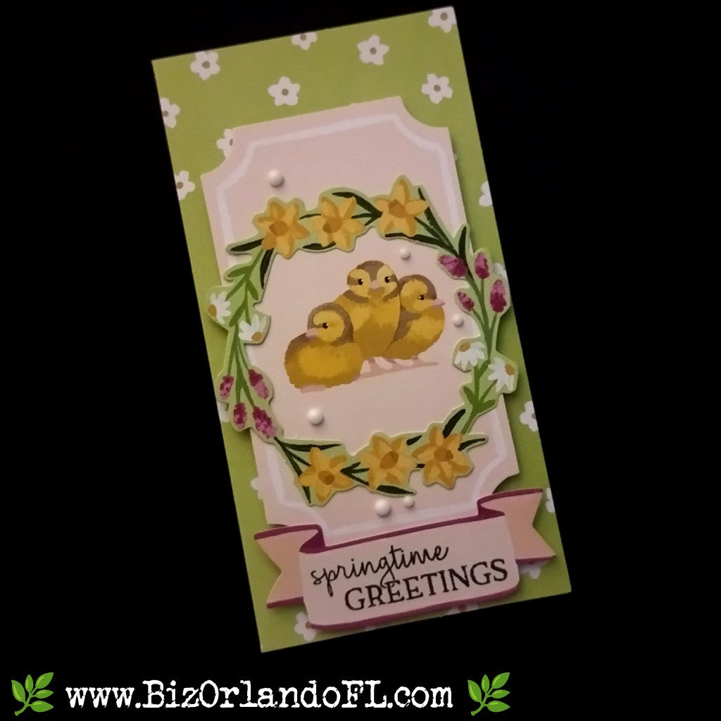 EASTER: Springtime Greetings Handmade Greeting Card by Kathryn McHenry
