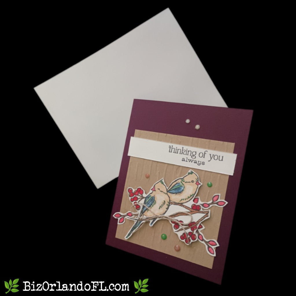 THINKING OF YOU: Thinking Of You Always Handmade Greeting Card by Kathryn McHenry