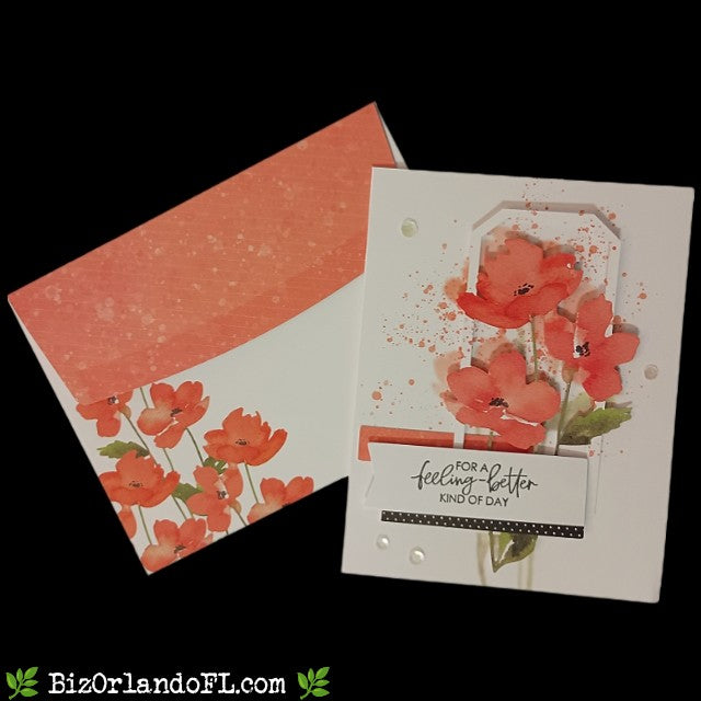GET WELL SOON: For A Feeling Better Kind of Day Handmade Greeting Card by Kathryn McHenry