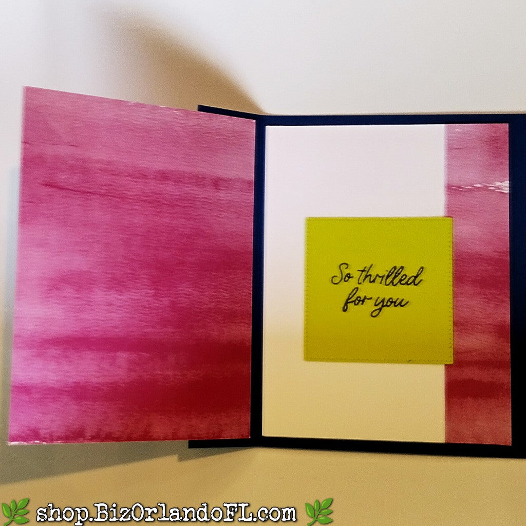 CONGRATS: You Did It! So Thrilled For You Handcrafted Greeting Card by Kathryn McHenry