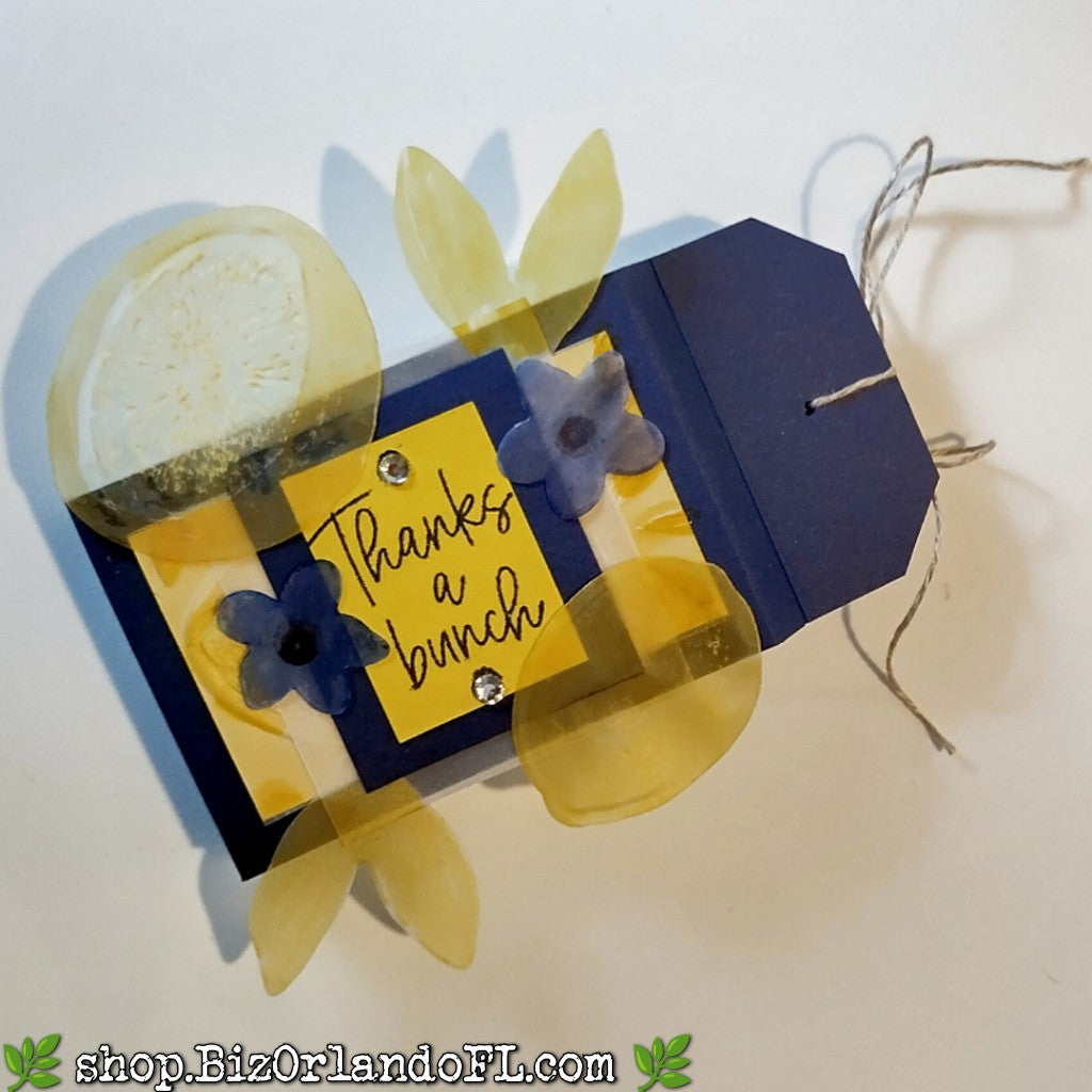 SLIDER BOX: Thanks A Bunch Handcrafted Tic Tac Slider Box by Kathryn McHenry