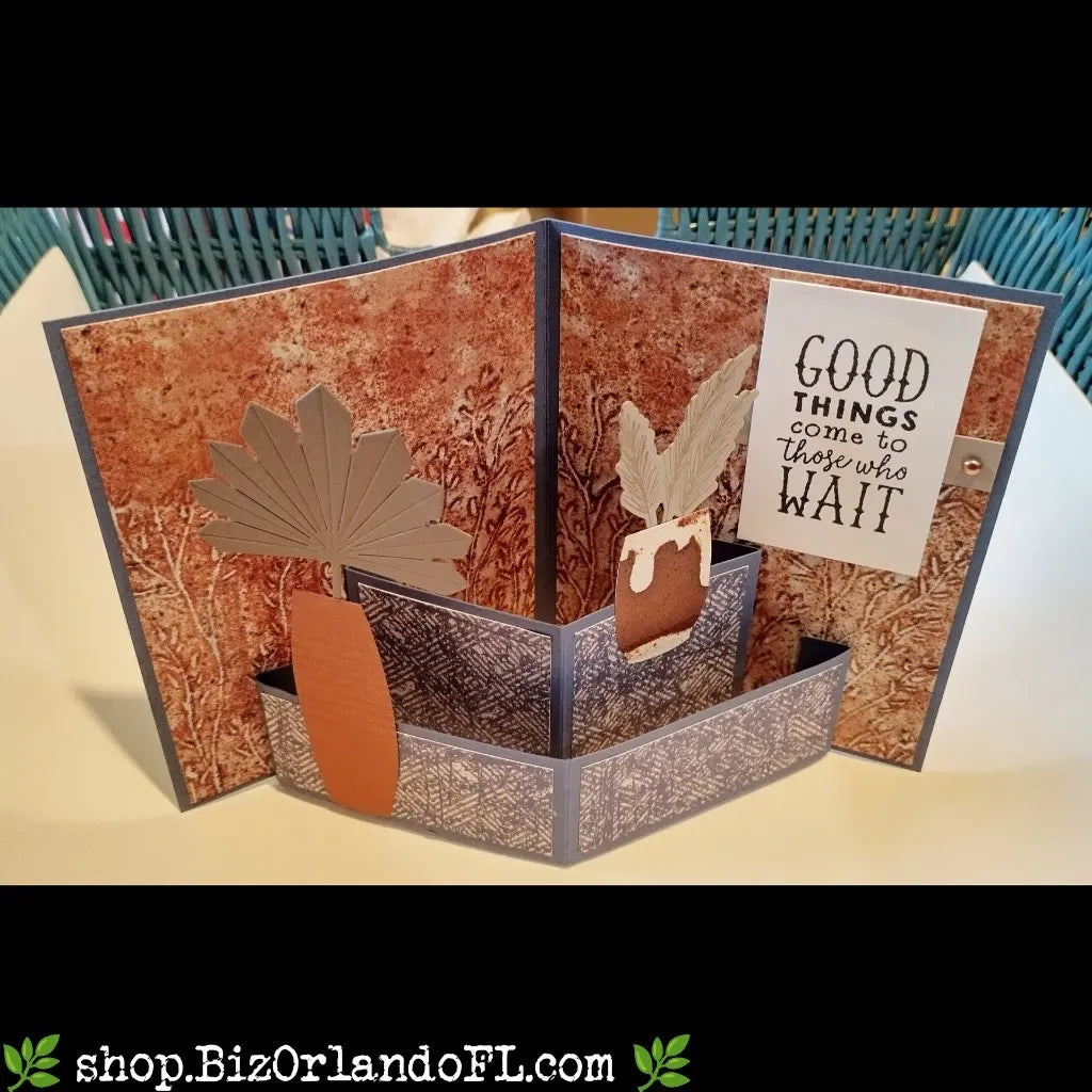 RETIREMENT: Happy Retirement! Good Things Come To Those Who Wait Handcrafted Greeting Card by Kathryn McHenry
