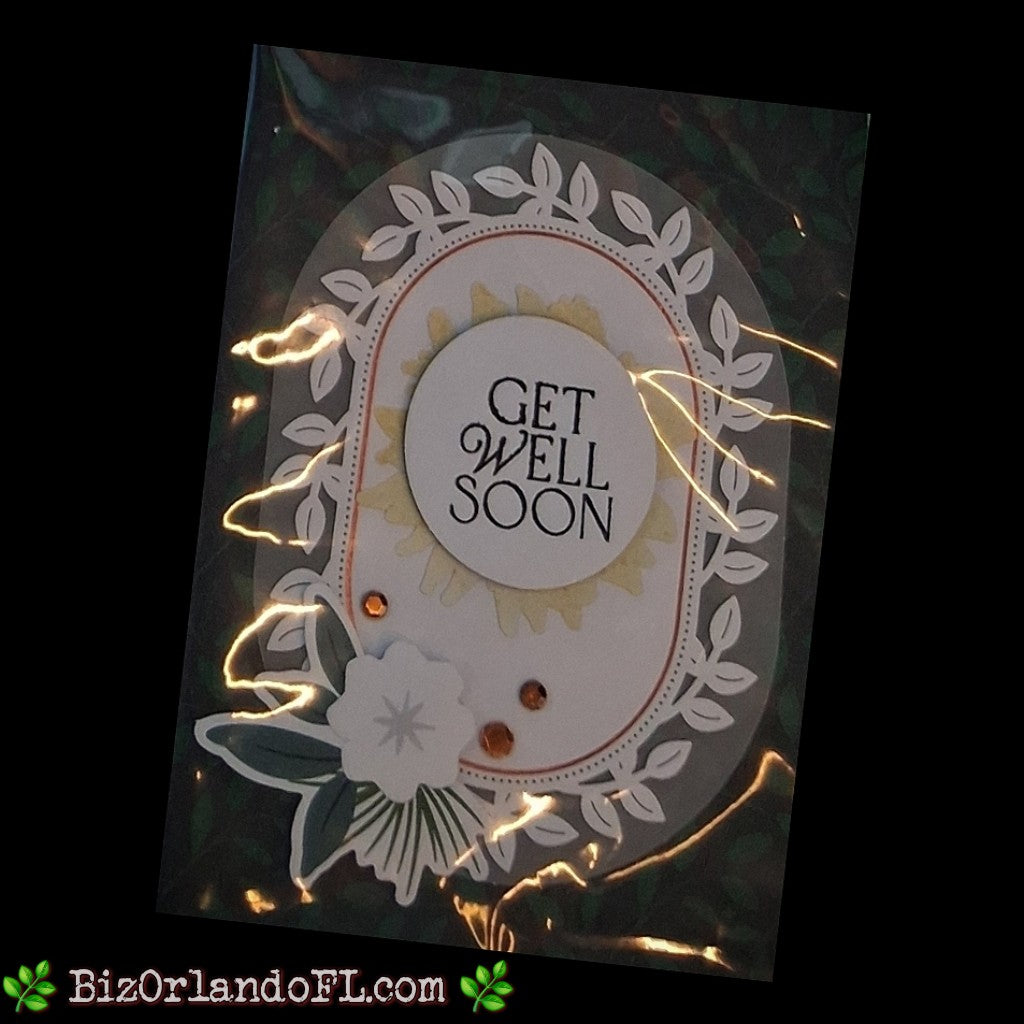 GET WELL SOON: Get Well Soon Handmade Greeting Card by Kathryn McHenry