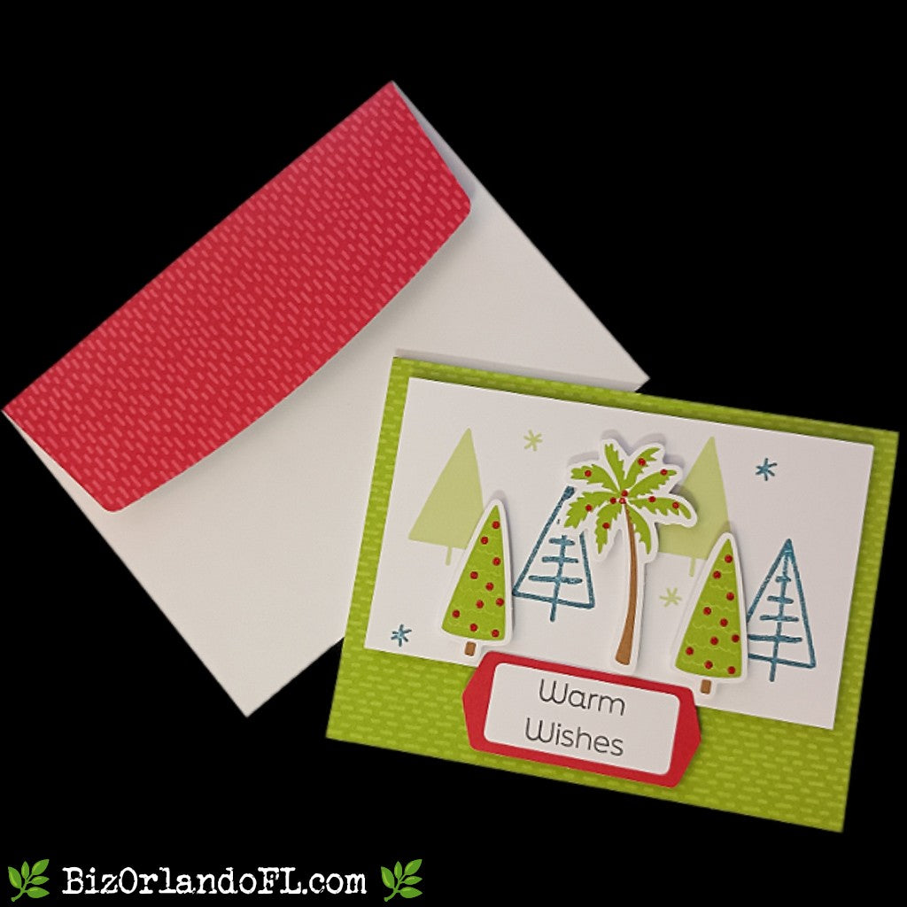 HOLIDAY: Warm Wishes Handmade Greeting Card by Kathryn McHenry