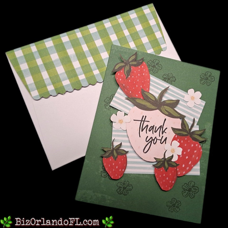 THANK YOU: Thank You Handcrafted Greeting Card by Kathryn McHenry