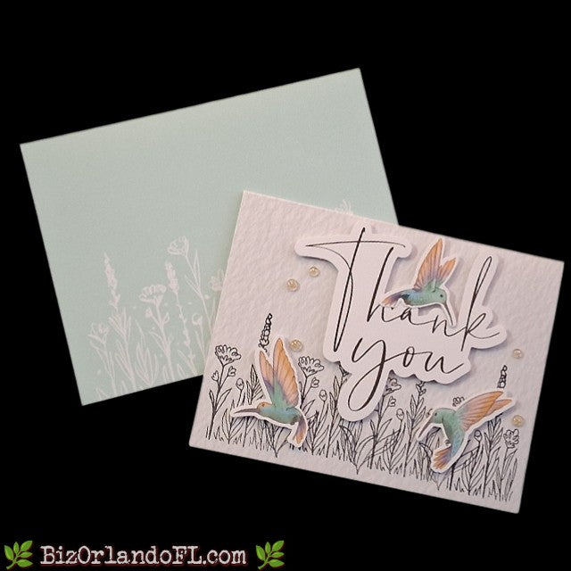 THANK YOU: Thank You Handcrafted Greeting Card by Kathryn McHenry