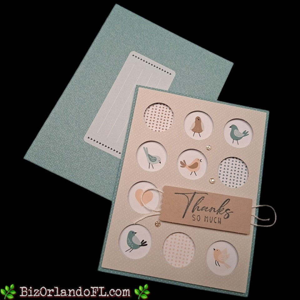 THANK YOU: Thanks So Much Handcrafted Greeting Card by Kathryn McHenry