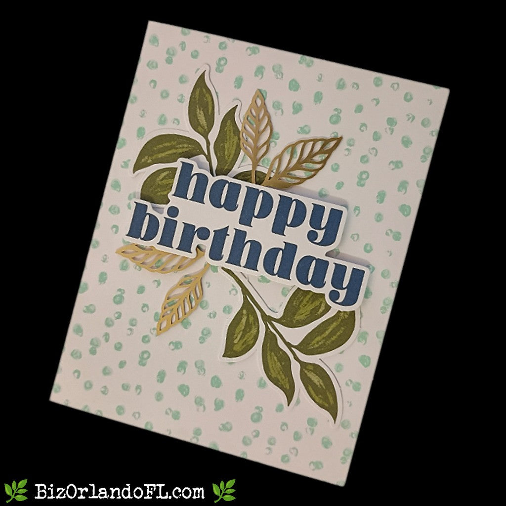 BIRTHDAY: Happy Birthday Handcrafted Greeting Card by Kathryn McHenry