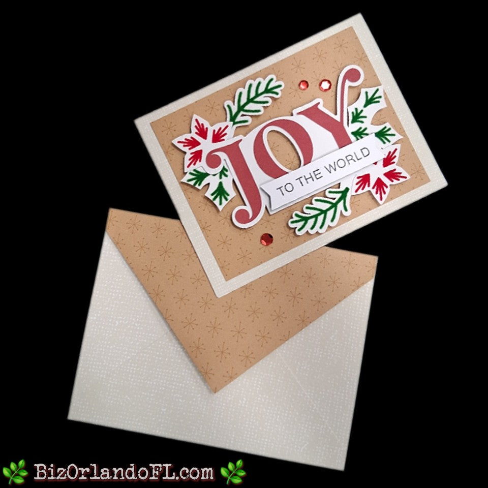 HOLIDAY: Joy Handmade Greeting Card by Kathryn McHenry
