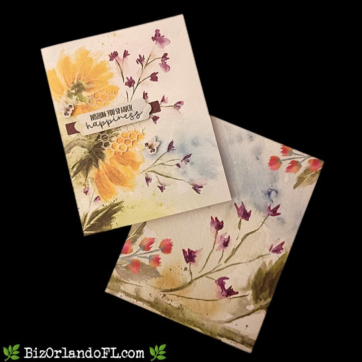 ENCOURAGEMENT: Wishing You So Much Happiness Handcrafted Greeting Card by Kathryn McHenry