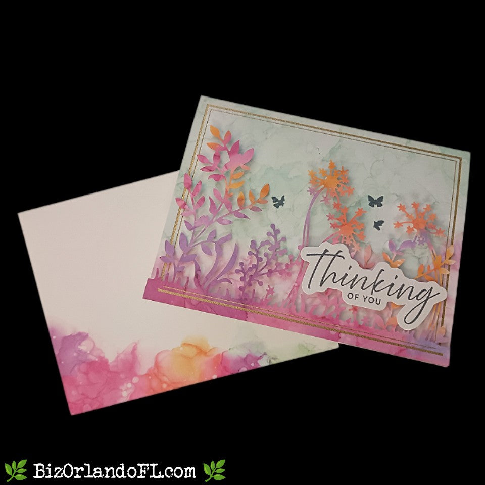 THINKING OF YOU: Thinking Of You Handmade Greeting Card by Kathryn McHenry