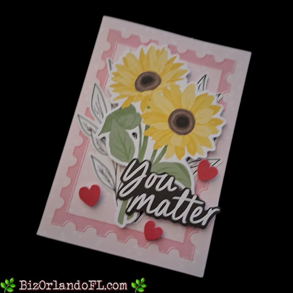 ENCOURAGEMENT: You Matter Handcrafted Greeting Card by Kathryn McHenry