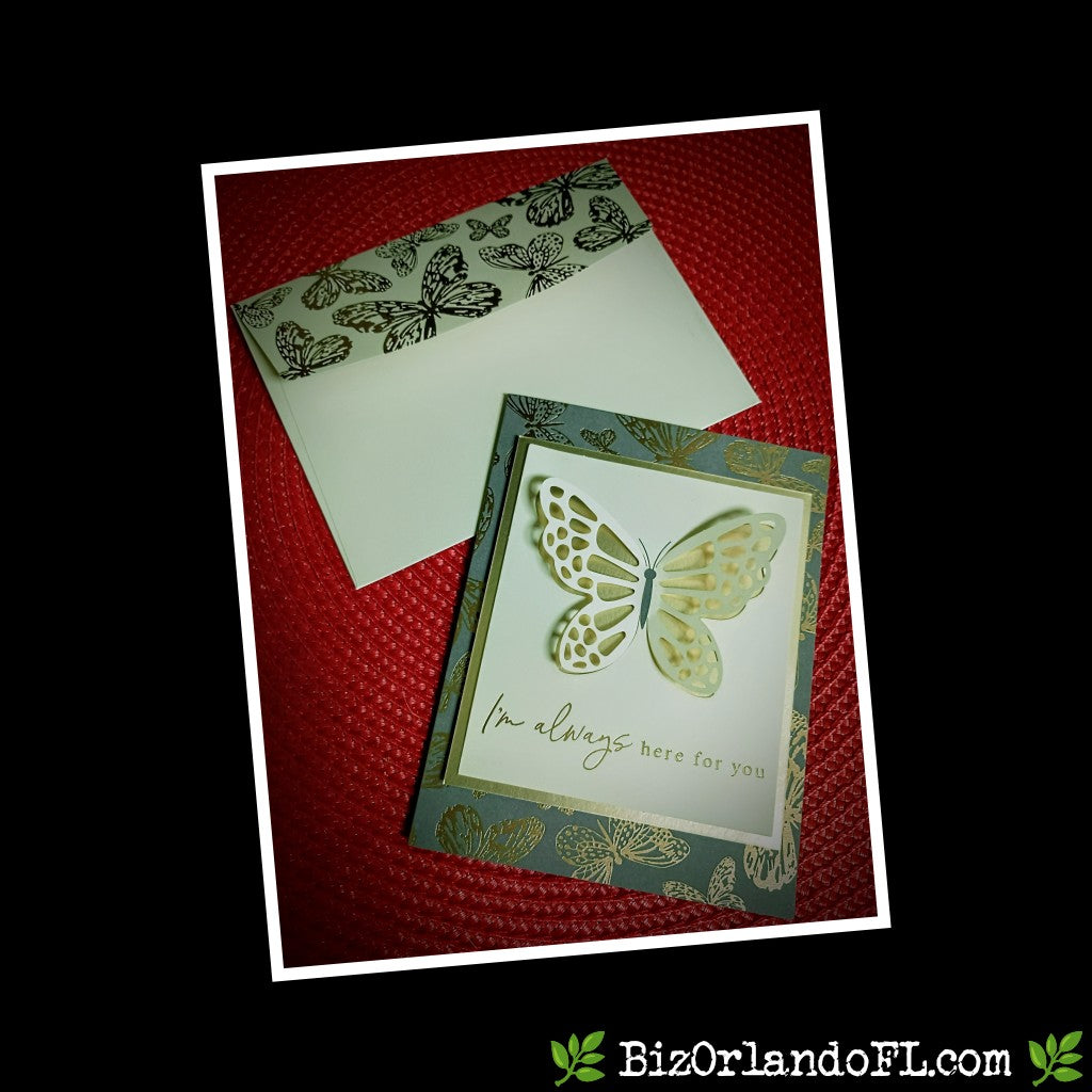 ENCOURAGEMENT: I'm Always Here For You Handcrafted Greeting Card by Kathryn McHenry