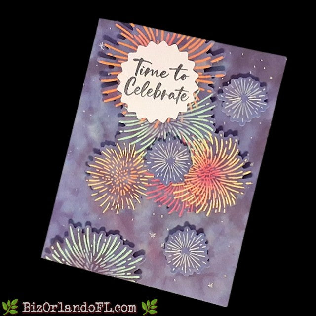 BIRTHDAY: Time To Celebrate Handcrafted Greeting Card by Kathryn McHenry