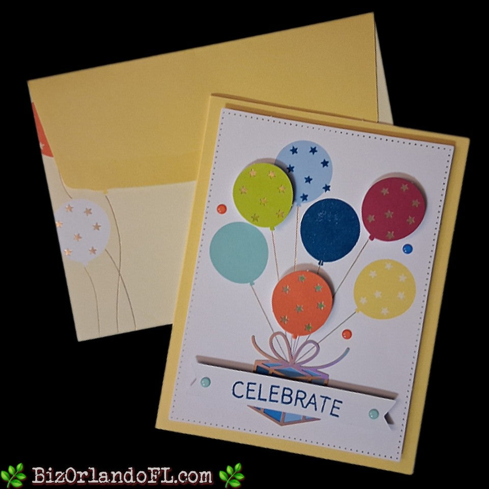 BIRTHDAY: Celebrate Handcrafted Greeting Card by Kathryn McHenry