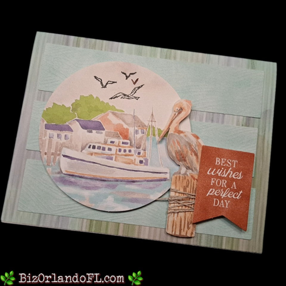 MAN CARDS: Best Wishes For A Perfect Day Handmade Greeting Card by Kathryn McHenry