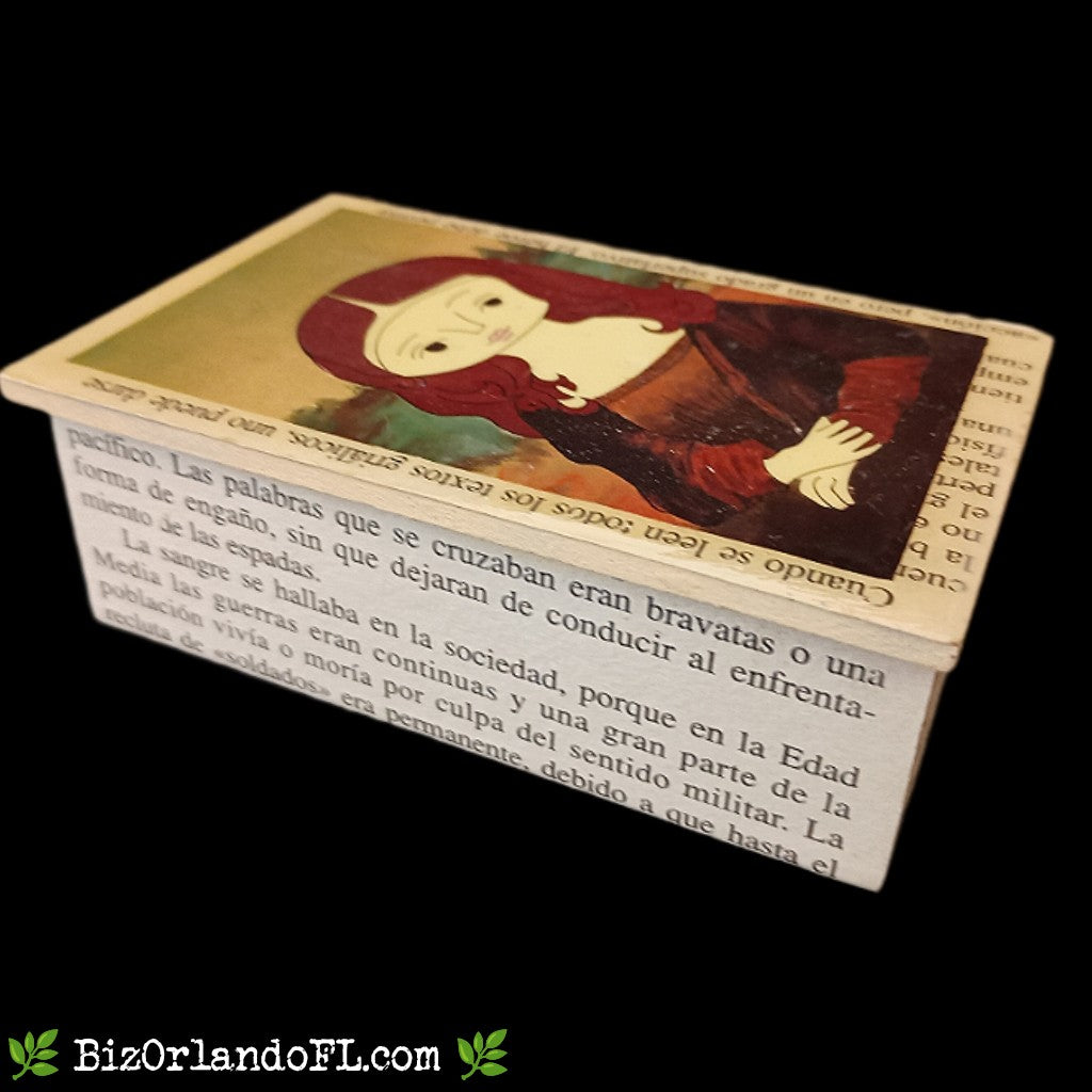 BOUTIQUE: Mona Lisa Style Handcrafted Lacquered Jewelry Box Small