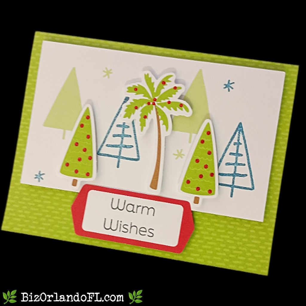HOLIDAY: Warm Wishes Handmade Greeting Card by Kathryn McHenry