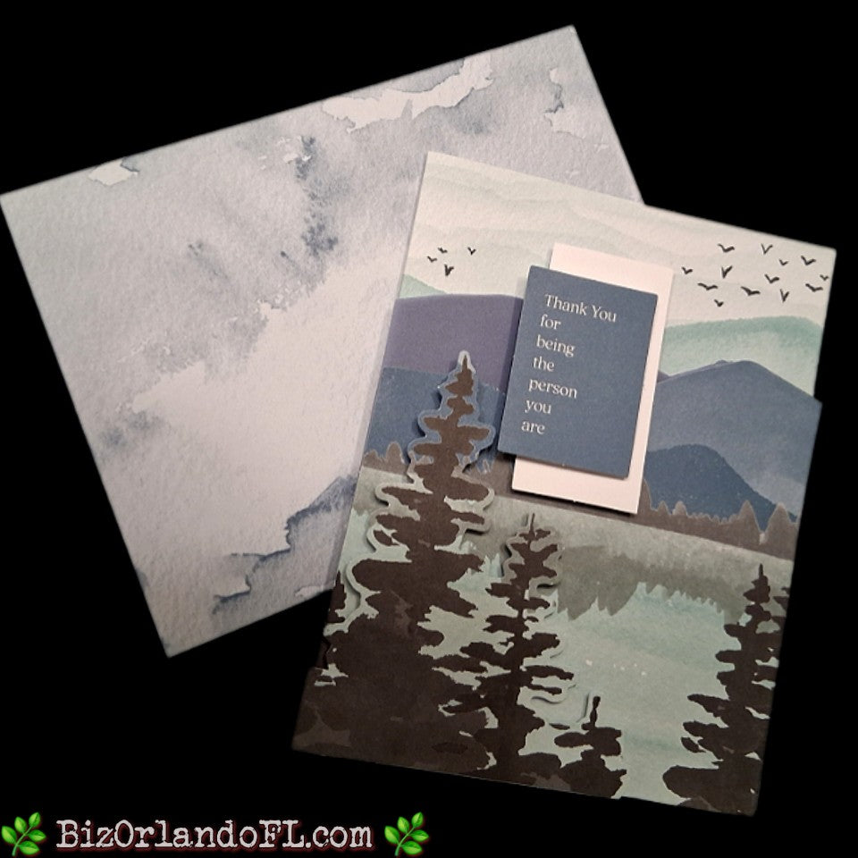 THANK YOU: Thank You For Being The Person That You Are Handcrafted Greeting Card by Kathryn McHenry
