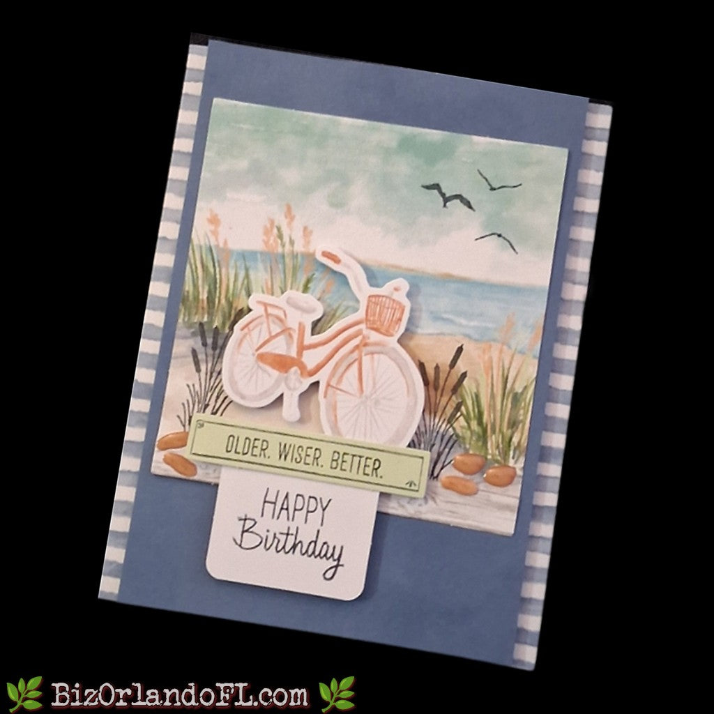 BIRTHDAY: Older. Wiser. Better. Happy Birthday Handcrafted Greeting Card by Kathryn McHenry