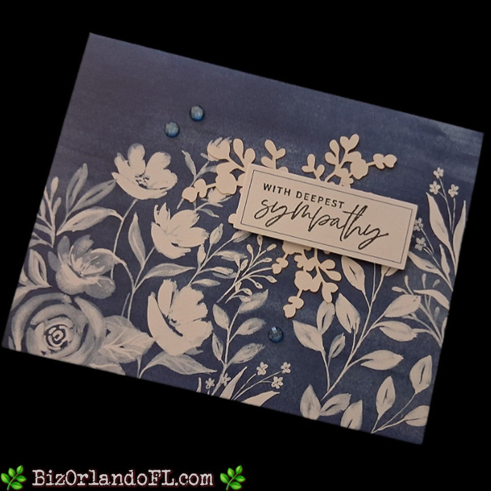 SYMPATHY: With Deepest Sympathy Handmade Greeting Card by Kathryn McHenry