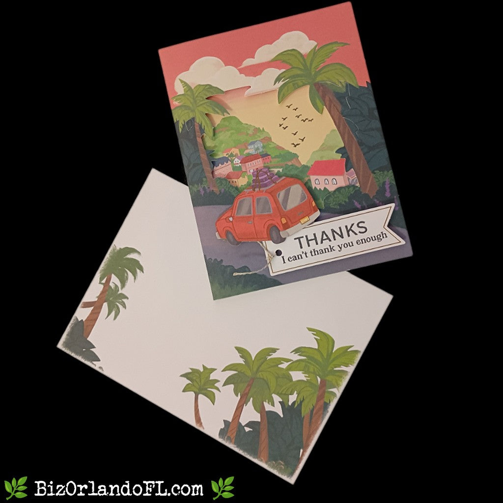 THANK YOU: Thanks -- I Can't Thank You Enough Handcrafted Greeting Card by Kathryn McHenry