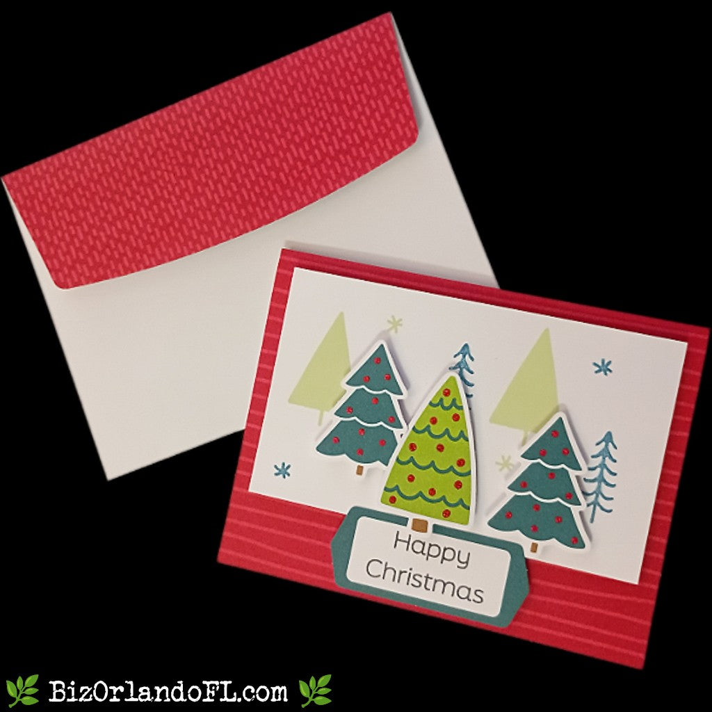 HOLIDAY: Happy Christmas Handmade Greeting Card by Kathryn McHenry