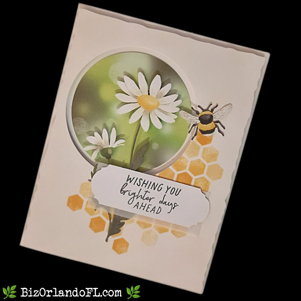 ENCOURAGEMENT: Wishing You Brighter Days Ahead Handcrafted Greeting Card by Kathryn McHenry