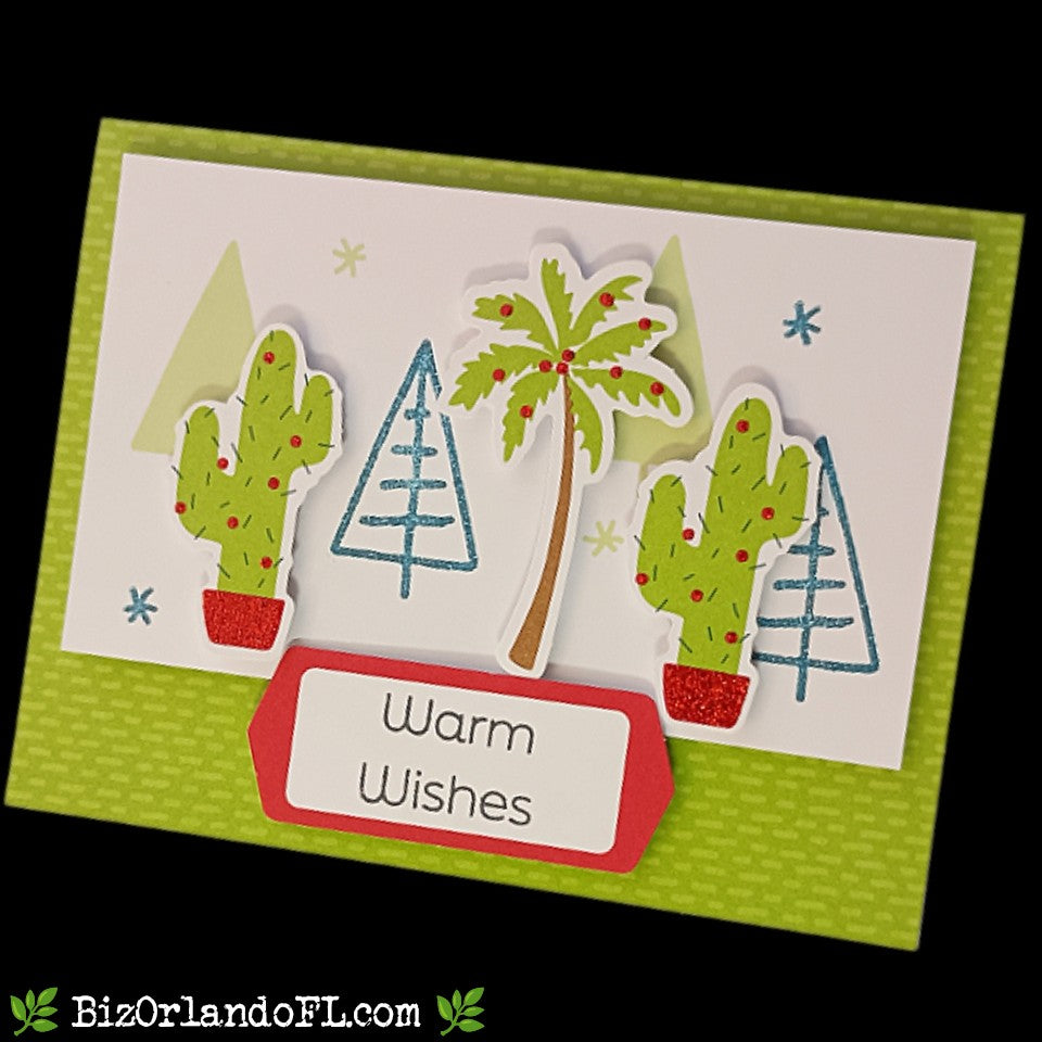 HOLIDAY: Warm Wishes Handmade Greeting Card by Kathryn McHenry