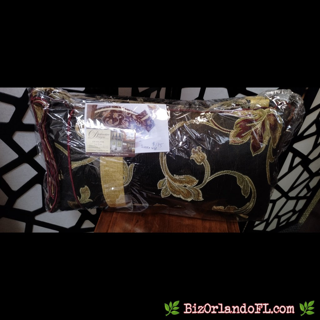 HOME DECOR: Queen-Size Scardino & Matching Decorative Pillow