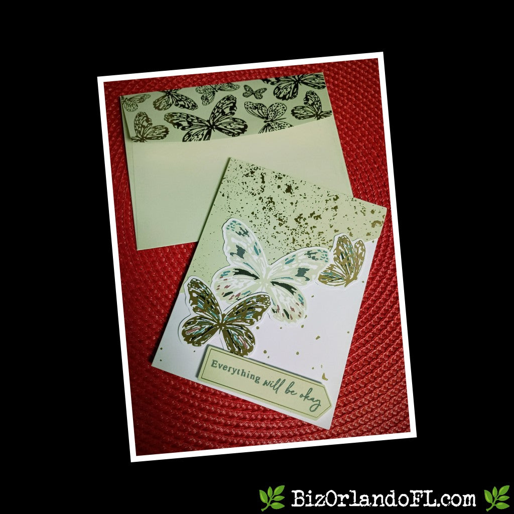 ENCOURAGEMENT: Everything Will Be Okay Handcrafted Greeting Card by Kathryn McHenry