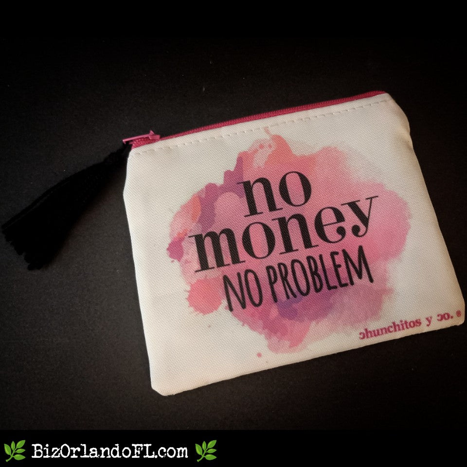 BOUTIQUE: No Money No Problem Watercolor Design Coin Purse Small