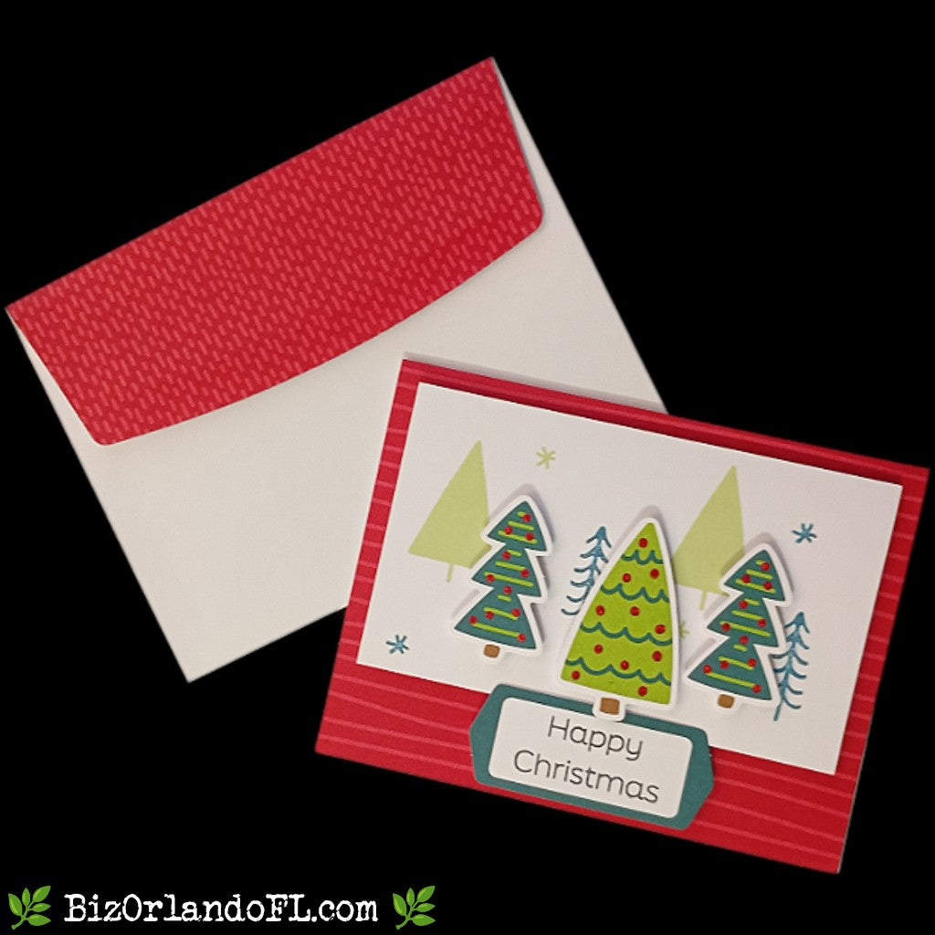 HOLIDAY: Happy Christmas Handmade Greeting Card by Kathryn McHenry