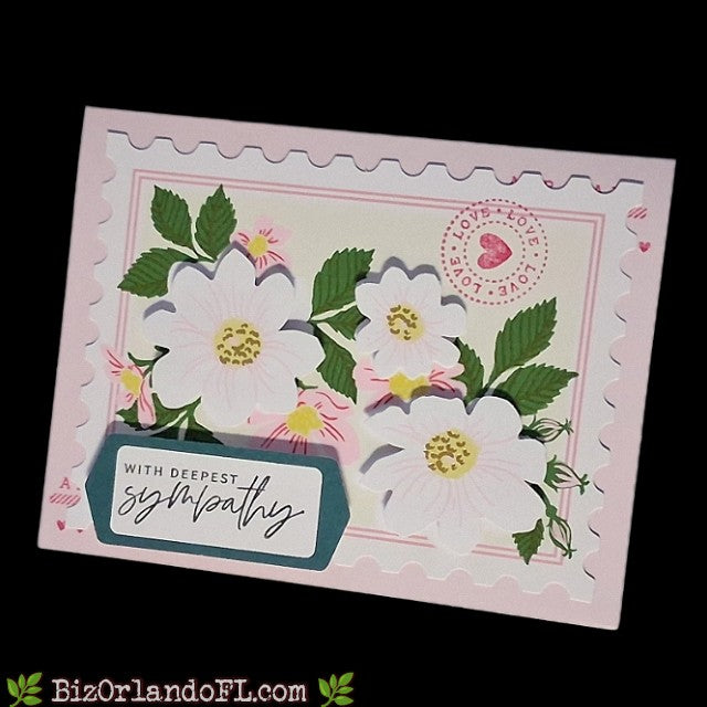 SYMPATHY: With Deepest Sympathy Handmade Greeting Card by Kathryn McHenry