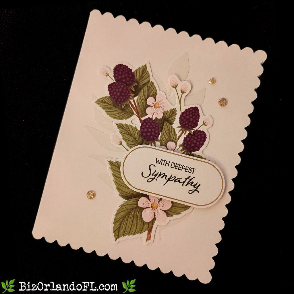 SYMPATHY: With Deepest Sympathy Handmade Greeting Card by Kathryn McHenry