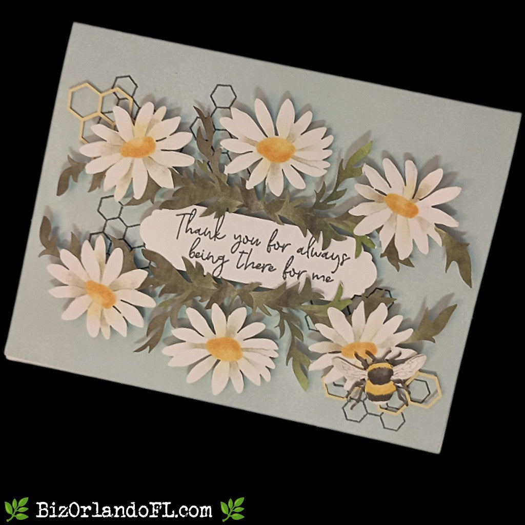 THANK YOU: Thank You For Always Being There For Me Handcrafted Greeting Card by Kathryn McHenry