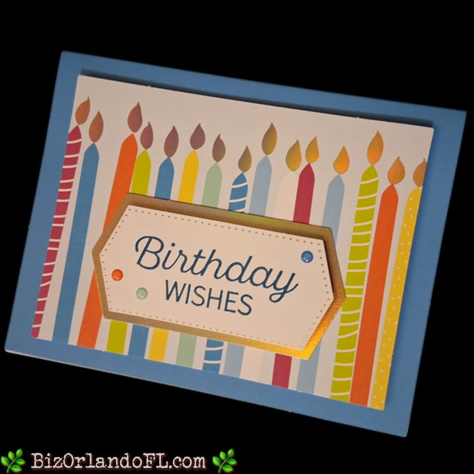 BIRTHDAY: Birthday Wishes Handcrafted Greeting Card by Kathryn McHenry