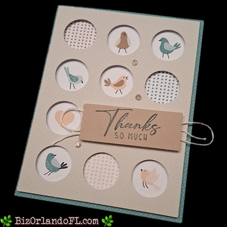 THANK YOU: Thanks So Much Handcrafted Greeting Card by Kathryn McHenry