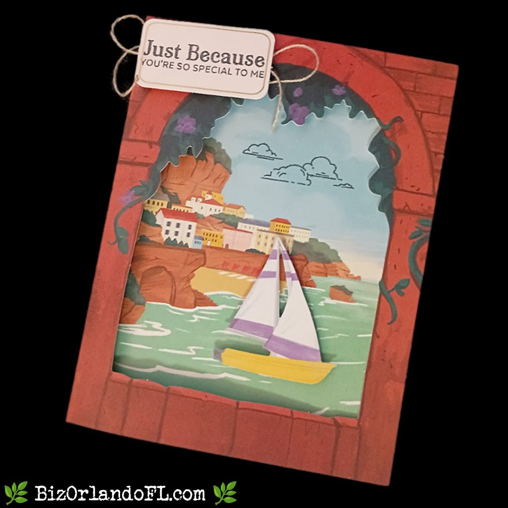HELLO: Just Because You're Special To Me Handcrafted Greeting Card by Kathryn McHenry